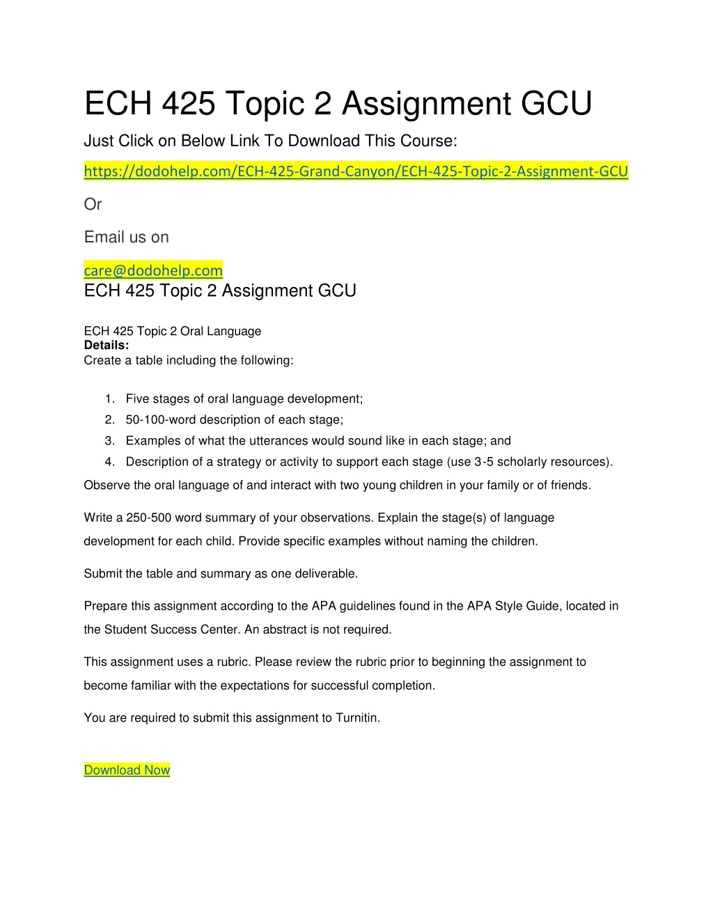 ech 425 topic 2 assignment gcu