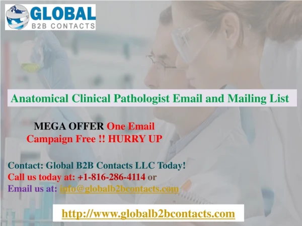 Anatomical Clinical Pathologist Email & Mailing List In USA