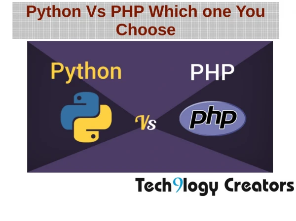 How to choose between PHP and Python?