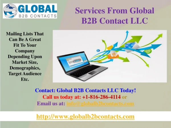Services From Global B2B Contact LLC