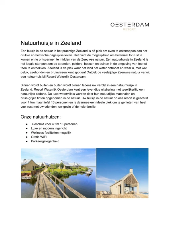 natuurhuisje in zeeland