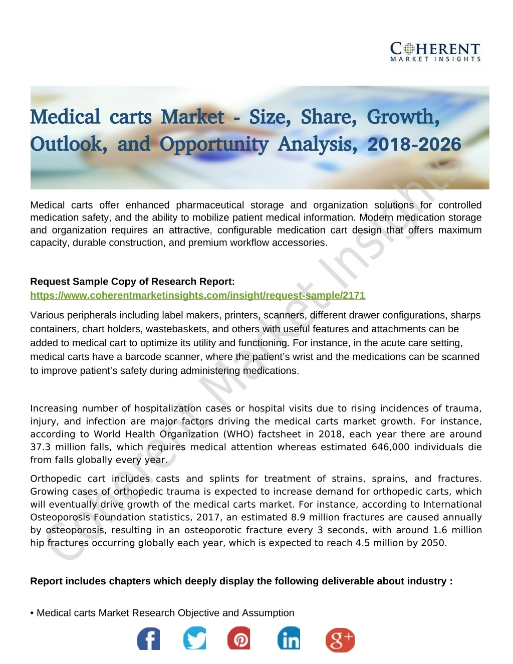 medical carts market size share growth medical