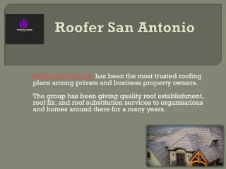 Roofer San Antonio - slide 1
