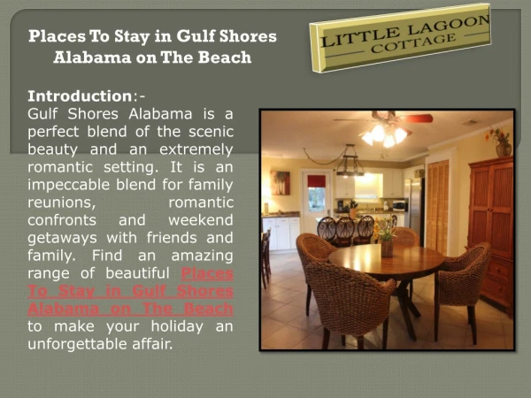 Places To Stay in Gulf Shores Alabama on The Beach