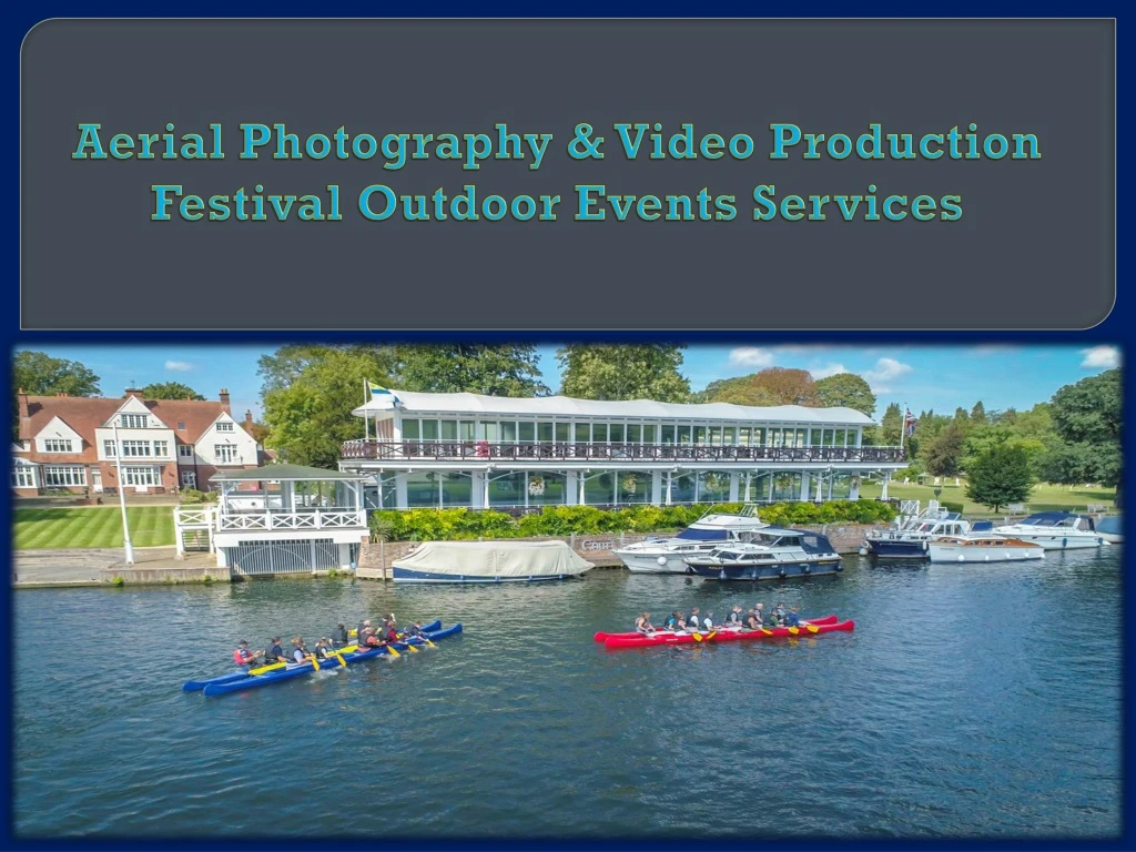 aerial photography video production festival outdoor events services