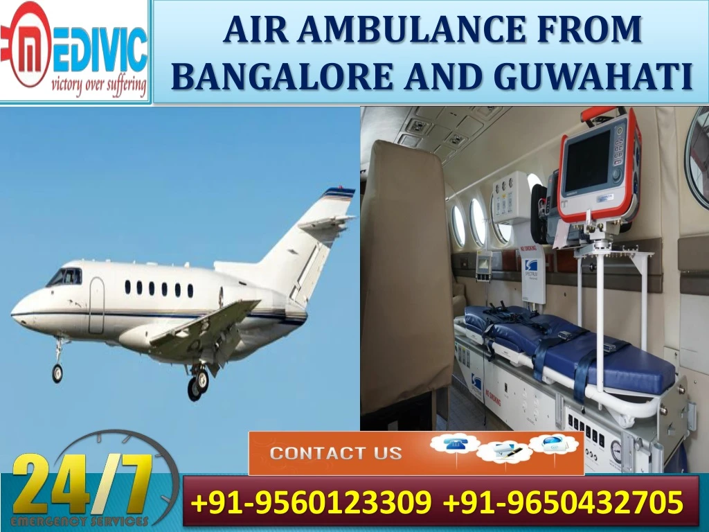air ambulance from bangalore and guwahati