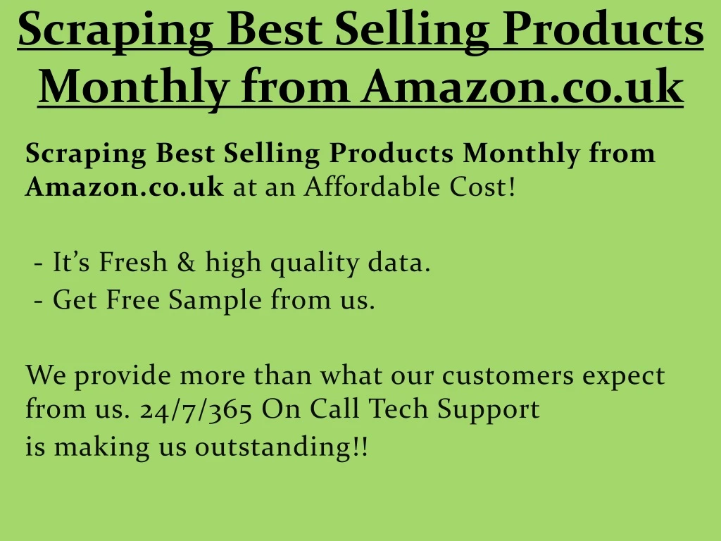 scraping best selling products monthly from amazon co uk