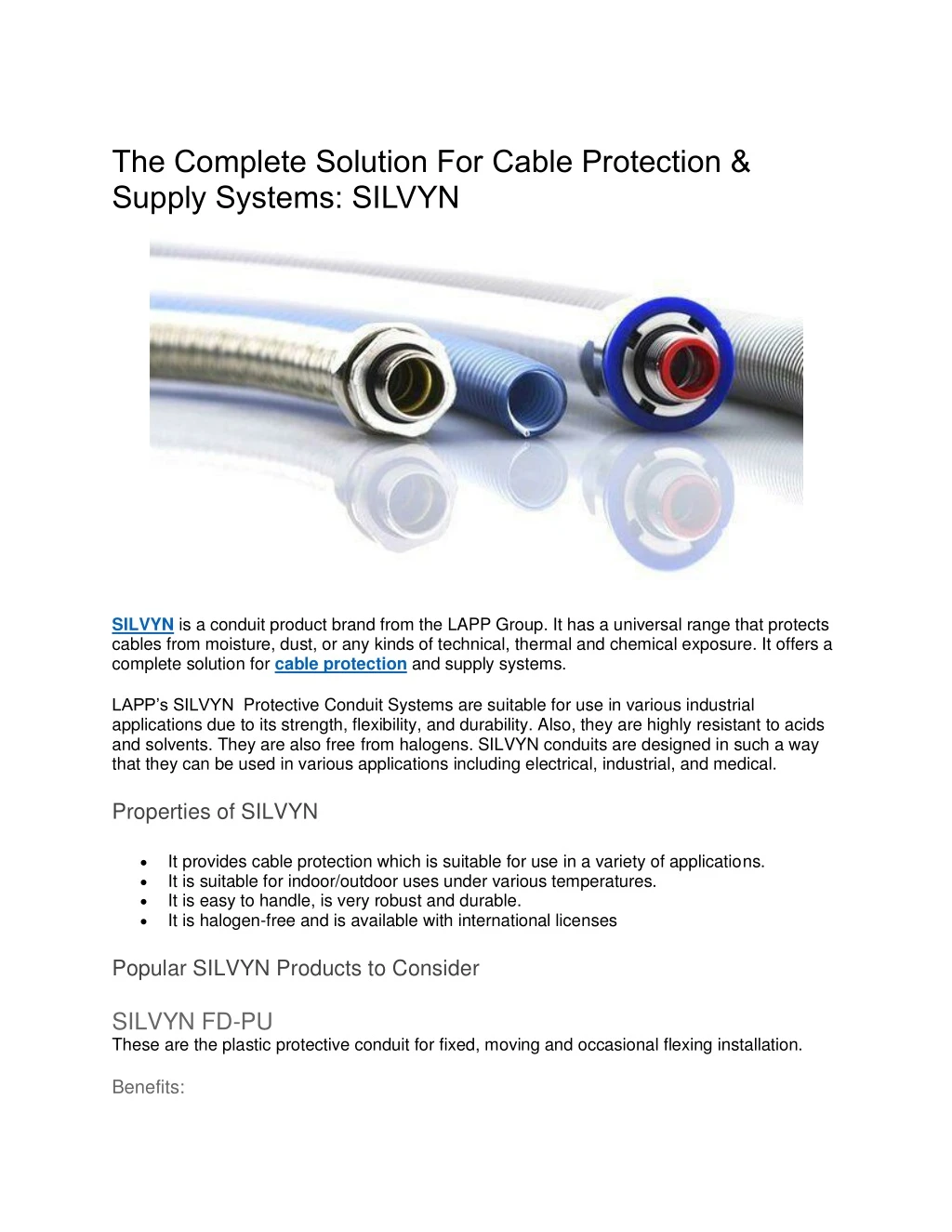 the complete solution for cable protection supply