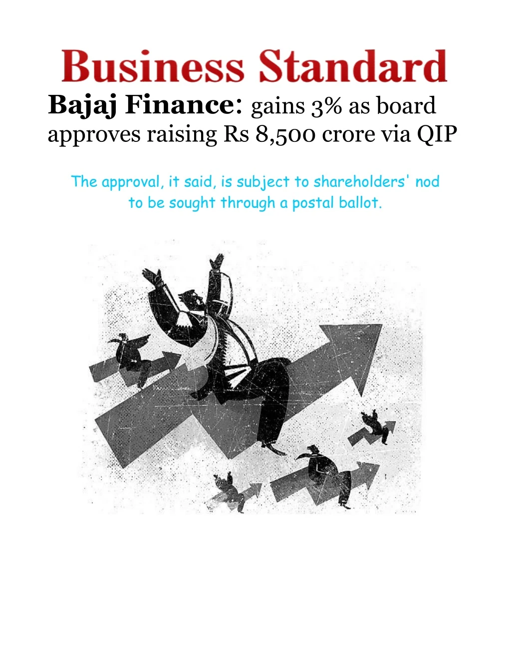 bajaj finance gains 3 as board approves raising