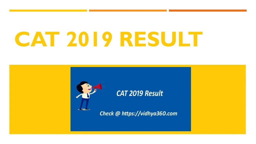 cat 2019 result