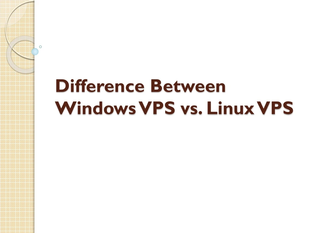 difference between windows vps vs linux vps