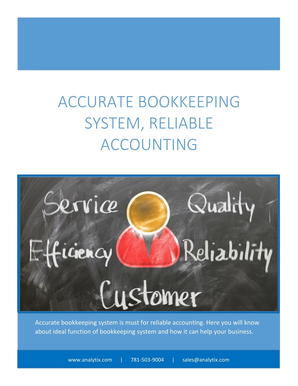accurate bookkeeping system reliable accounting