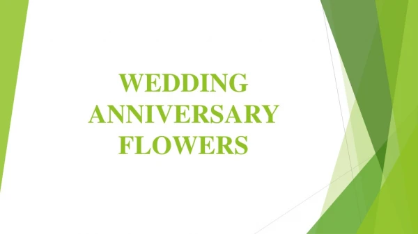 Different wedding anniversary flower