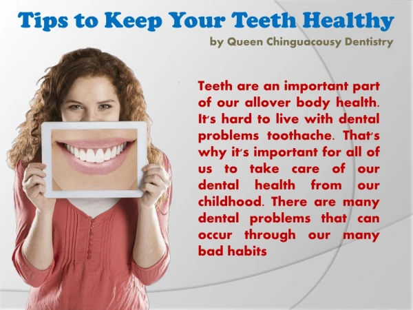 Keep Your Teeth Healthy and Strong