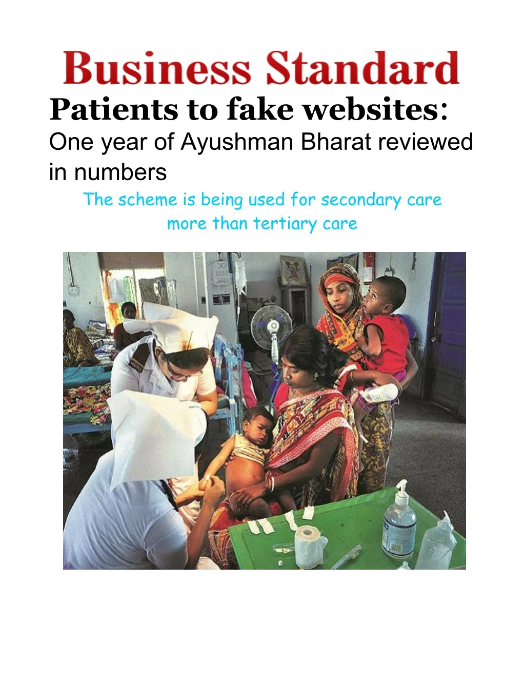 patients to fake websites one year of ayushman