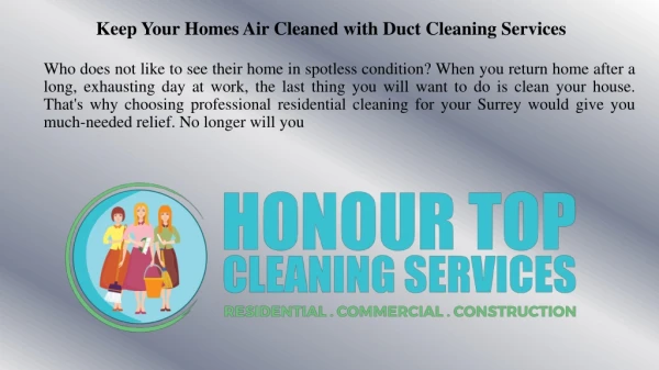 Keep Your Home Sparkling Clean with Residential Cleaning