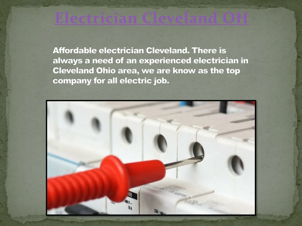 electrician cleveland oh