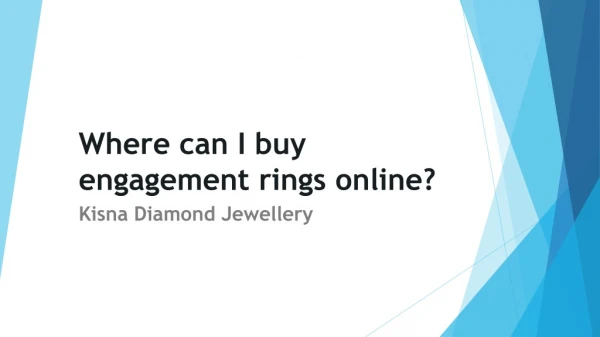 Where can I buy engagement rings online?