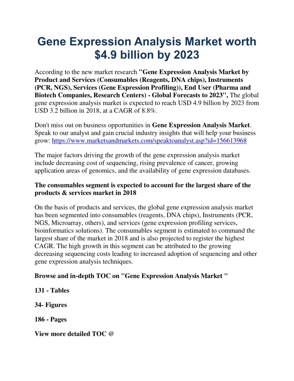 gene expression analysis market worth 4 9 billion