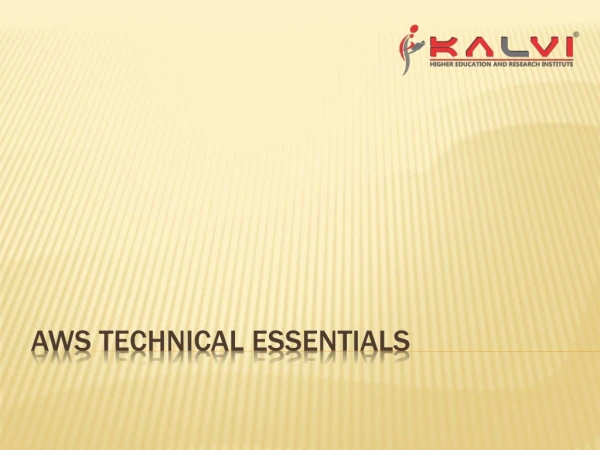 AWS Technical Essentials