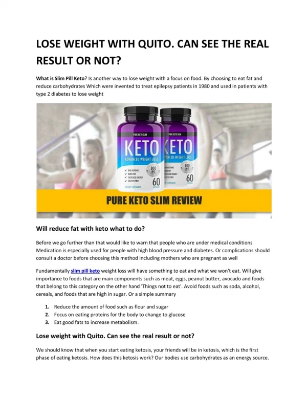 How 9 Things Will Change The Way You Approach Slim Pill Keto