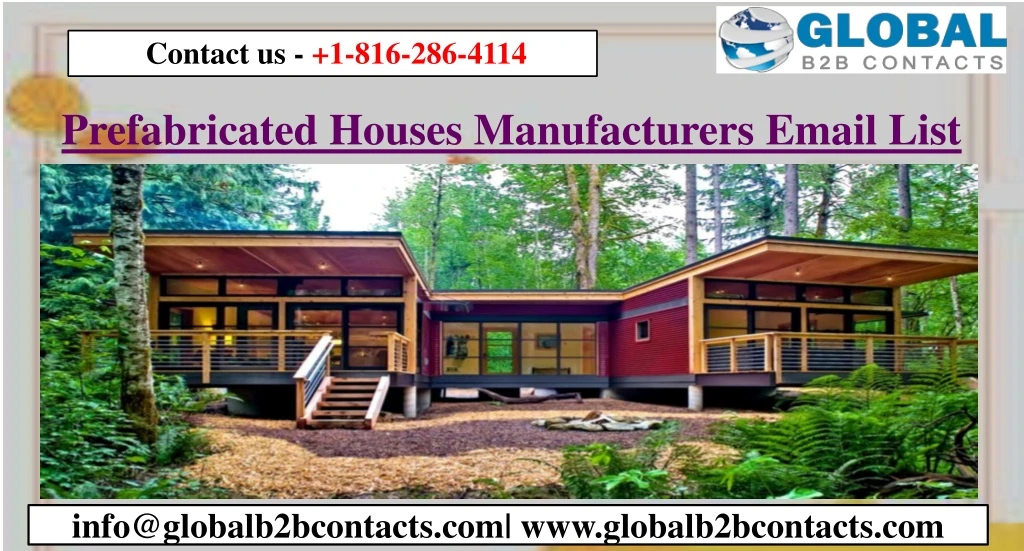 prefabricated houses manufacturers email list