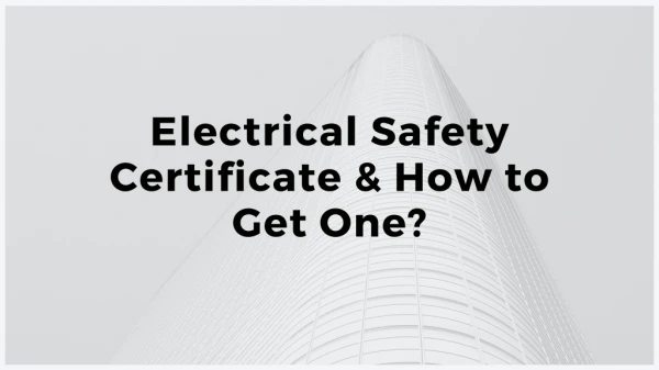 Electrical Safety Certificate Cost in London