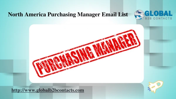 North America Purchasing Manager Email List