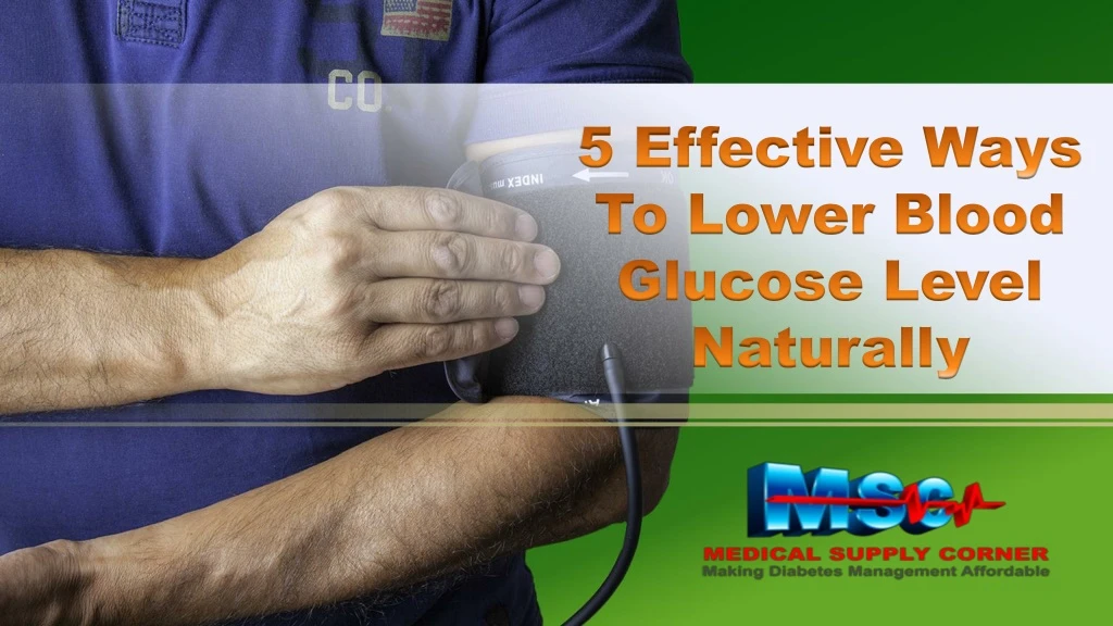5 effective ways to lower blood glucose level