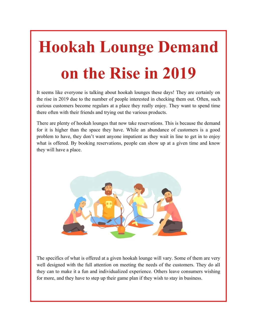 hookah lounge demand on the rise in 2019