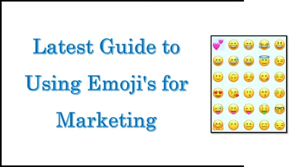 Latest Guide to using Emojis for Marketing