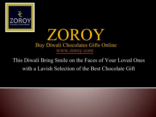 Buy Diwali Chocolates Online and Spread the Eternal Festive Joys