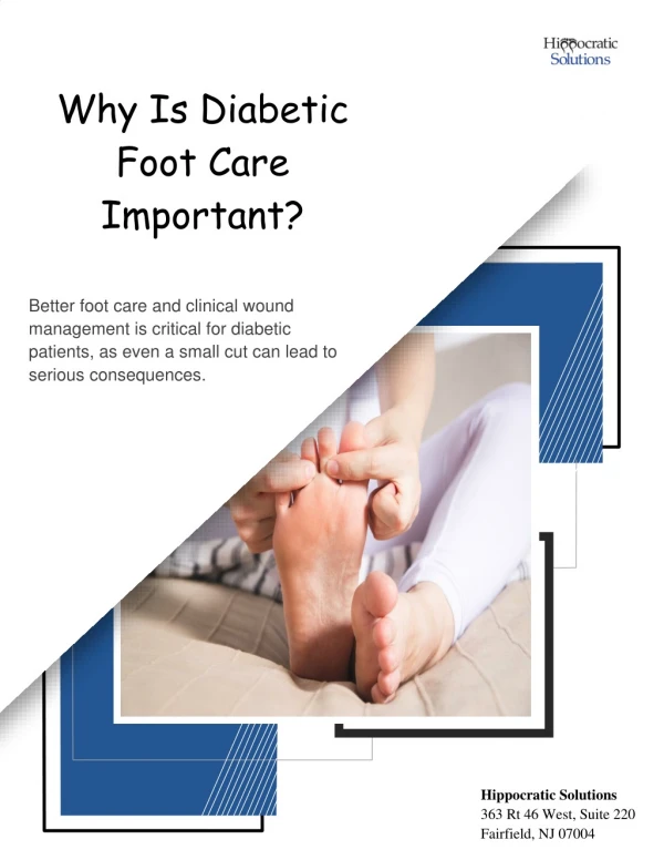 Why Is Diabetic Foot Care Important?