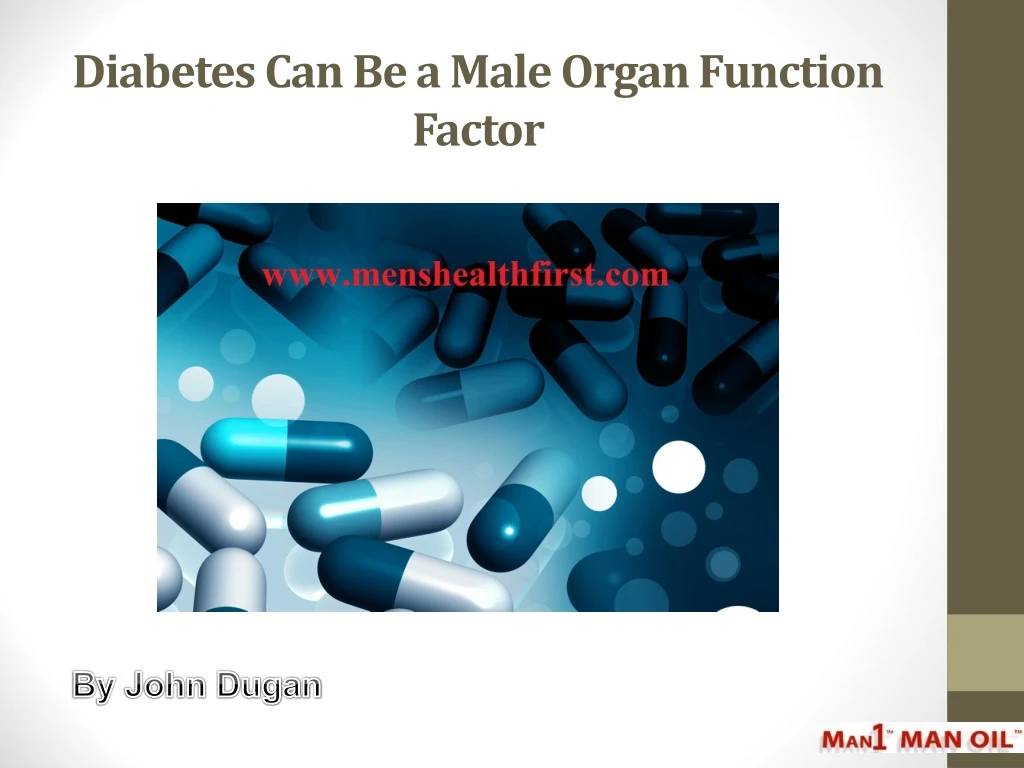 diabetes can be a male organ function factor