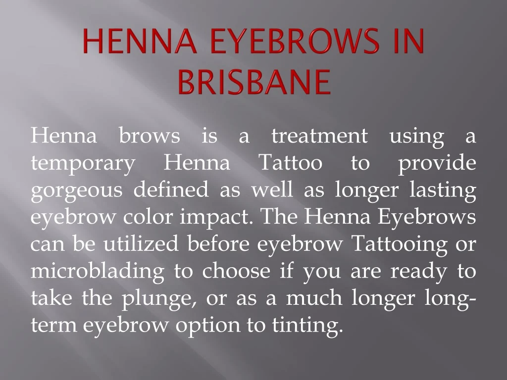 henna eyebrows in brisbane
