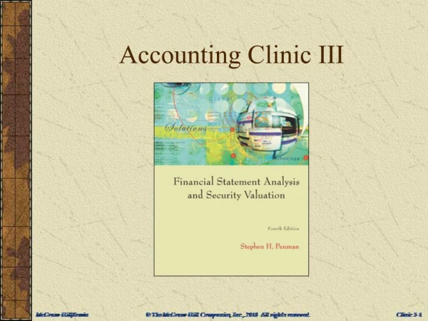 Accounting Clinic III