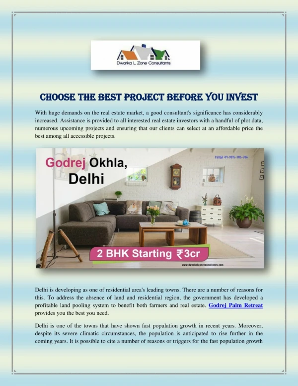 Choose The Best Project Before You Invest