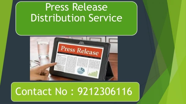 Press Release Distribution Service