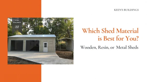 Which Shed Material is Best for You? Wooden, Resin, or Metal Sheds