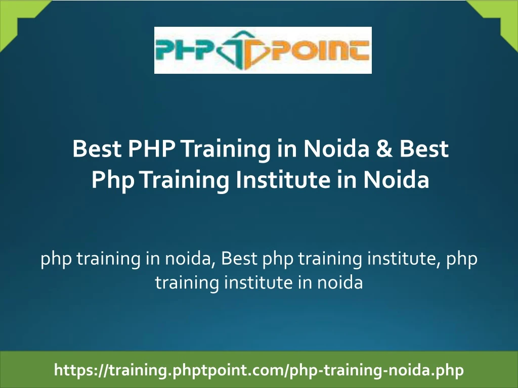 best php training in noida best php training