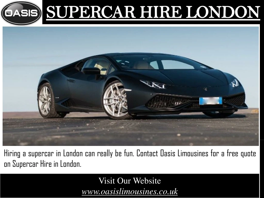 supercar hire london