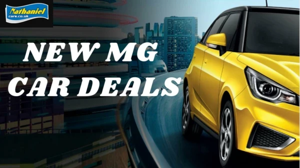 View New MG Car Deals - Get The Best Value At Nathaniel Cars