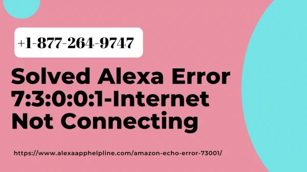 Facing Alexa Error 73001 Get Alexa App Helpline Experts Help Now