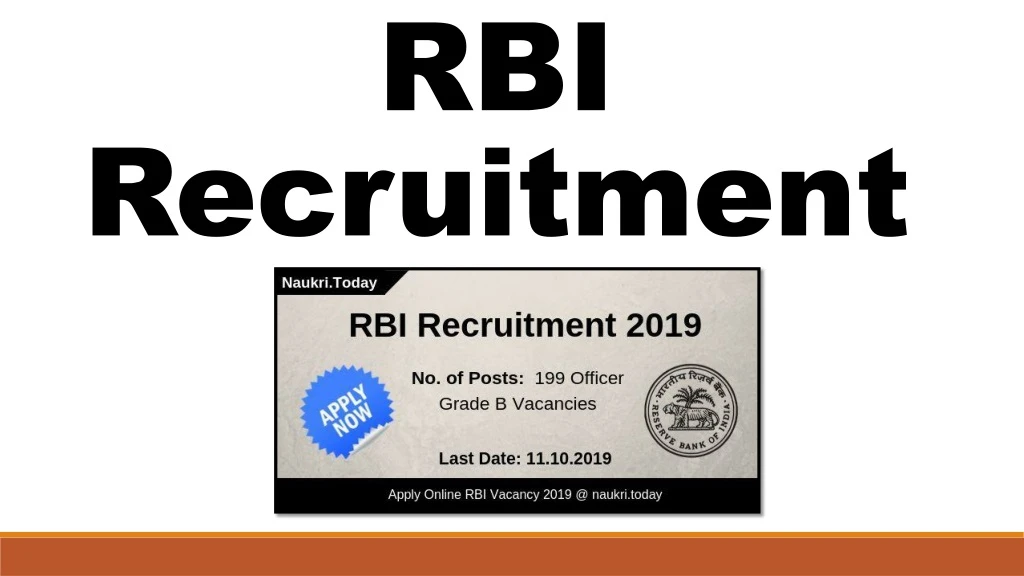 rbi recruitment