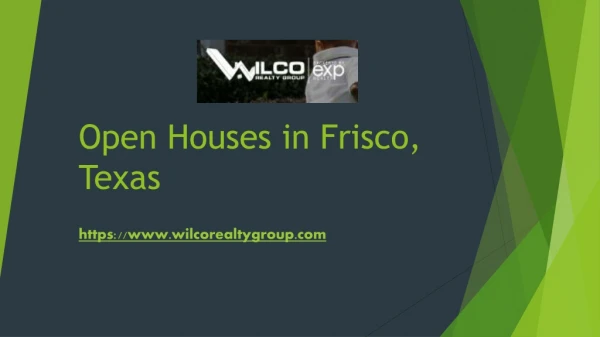 View Exclusive Open Houses in Frisco TX