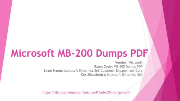 Highly Demand Microsoft MB-200 Exam dumps