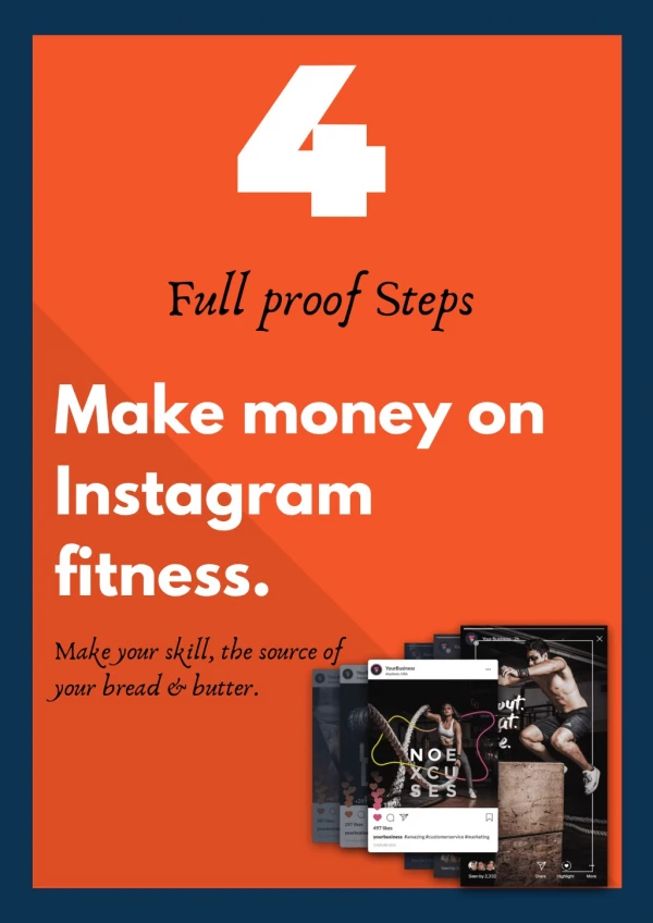 4 full proof steps- Make money on Instagram fitness