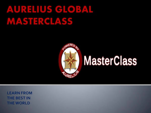 learn from the best in the world
