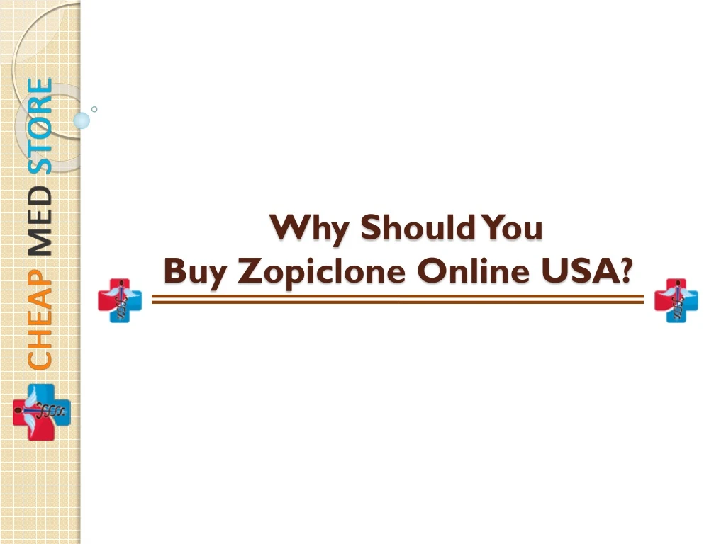 why should you buy zopiclone online usa