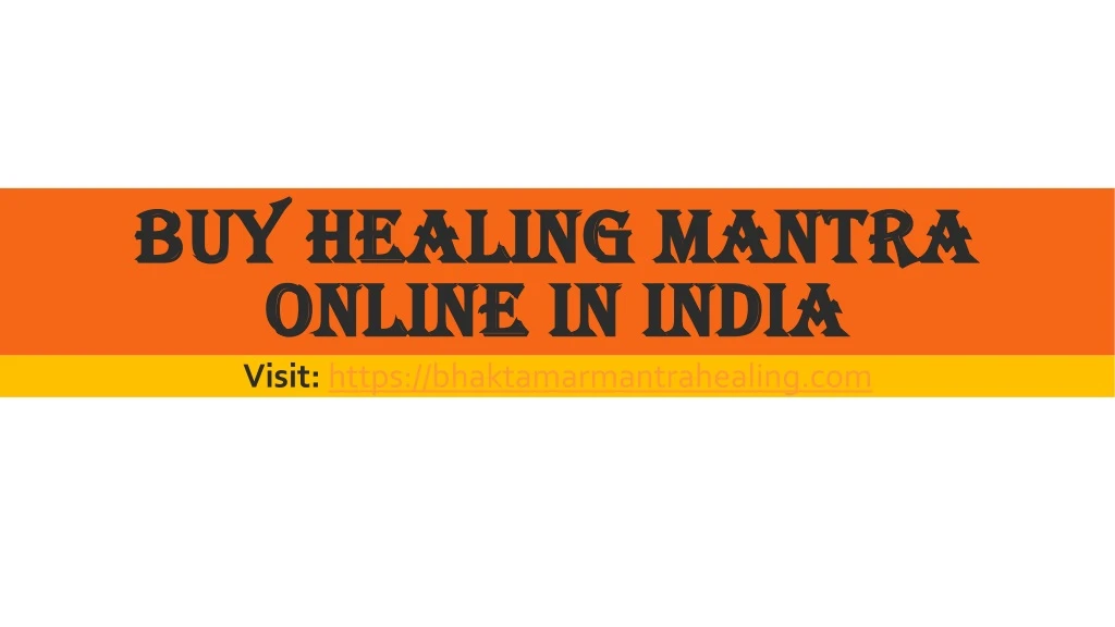 buy healing mantra online in india